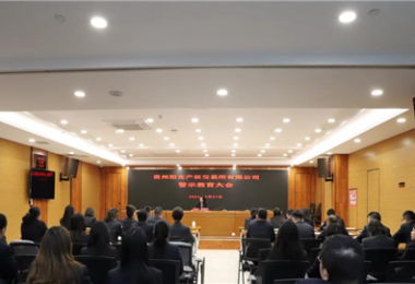 以案為鑒，警醒前行——貴州陽光產(chǎn)權(quán)交易所黨委組織召開2024年警示教育大會(huì)