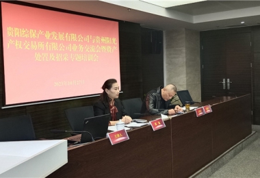 業(yè)務(wù)培訓(xùn)促提升  交流互鑒促發(fā)展——貴州陽光產(chǎn)權(quán)交易所與貴陽綜保產(chǎn)發(fā)公司開展業(yè)務(wù)培訓(xùn)交流